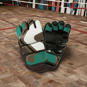 Gants de boxe MMA antidérapants à demi-doigts, logo personnalisé, vêtements d'arts martiaux, gants de MMA, logo personnalisé, vêtements d'arts martiaux, RRI-MG-07 - Product Image 1