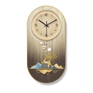 Elementi di lusso moderni orologi da stampa creativi in porcellana di cristallo ovale sala ristorante decorativo da parete per la casa <span class=keywords><strong>arte</strong></span> orologio da parete - Product Image 6