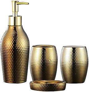 Dispensador de Jabón Rectangular de Diseño Italiano con Soporte, Independiente, para Baño y Cocina de Casa u Hotel, Metal de Alta Calidad - Product Image 2