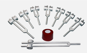 Ensemble de thérapie par diapason de guérison des chakras, vibrations 128-2048 Hz avec marteau en silicone. - Product Image 5