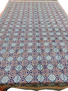 Beautiful Hand Block Printed <b>Table</b> <b>Cover</b> With Napkin Sets Floral Printed Cotton Printed <b>Table</b> Decor <b>Covers</b> With Mats for Decor - Product Image 6
