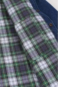 Veste en jean pour homme, veste de camionneur extensible décontractée et déchirée, coupe ajustée, manteau en jean décontracté classique - Product Image 3