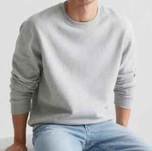 เสื้อสเวตเชิ้ตแขนยาวคอกลมผ้าเฟรนช์เทอร์รี่สำหรับผู้ชาย ผ้าฝ้าย 100% สกรีนโลโก้ได้ สไตล์สตรีทแวร์ ระบายอากาศได้ดี เหมาะสำหรับฤดูหนาว - Product Image 3