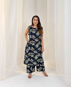 批发梵蒂冈印花布料印花库尔蒂（Kurti）时尚民族服饰，厂家直供出口价 - Product Image 2