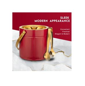 Premium Red Classic Look Top Quality Insulated <b>Ice</b> <b>Bucket</b> Two Tone Colour Premium Design <b>Ice</b> <b>Bucket</b> Hot <b>Sale</b> Modern <b>Ice</b> <b>Bucket</b> - Product Image 1