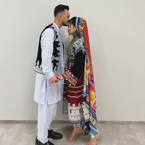 ชุดคู่ afghani เดรสของผู้หญิงชุดคู่สไตล์ kuchi ชนเผ่าอัฟกานิสถานออกแบบใหม่ - Product Image 2