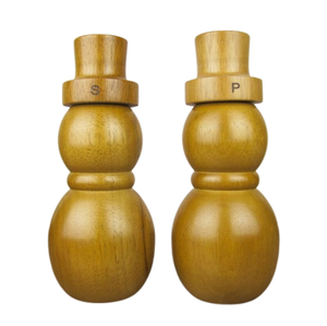 Pineapple Shape <b>Kitchen</b> <b>Accessories</b> Acacia Wood Salt & Pepper Shaker Home & Hotel Tabletop Herb Spice Tool - Product Image 4