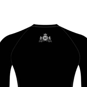 Dernière conception de vêtements de sport respirants pour hommes, couleur unie, manches longues avec logo personnalisé 100% polyester - Product Image 6