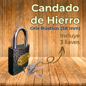 Lucchetto di Sicurezza Rinforzato in Ferro con Gancio Corto 38mm con Funzione a Chiave - Product Image 5