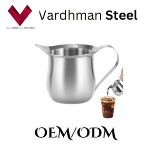 Pot de crème à large bouche en acier inoxydable Offre Spéciale, profitez d'une coulée lisse et sans gâchis, pot de crème en acier inoxydable, pot à lait SS - Product Image 4