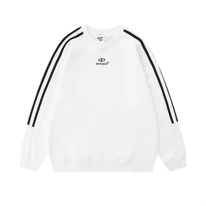 Sweat-shirt à col ras du cou surdimensionné en éponge vierge 100% coton épais pour homme avec poche tombante et impression personnalisée - Product Image 2