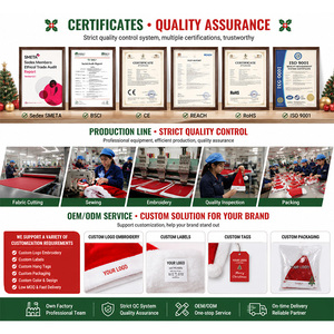 Chapeau <span class=keywords><strong>de</strong></span> Noël en velours épais <span class=keywords><strong>de</strong></span> luxe avec pompon pour la décoration <span class=keywords><strong>de</strong></span> l'arbre <span class=keywords><strong>de</strong></span> Noël - Product Image 5
