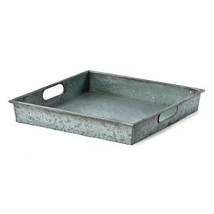 Vente chaude Rouillé Vintage Look Galvanisé Plateau De Service En Métal Pour La Maison Restaurant De Mariage Bar Ferme Parties Plateau De Service - Product Image 5