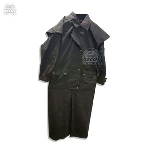 Custom logo Waterproof Long Australian Oilskin Riding Coats duster mens Coat Oil <b>Waxed</b> <b>canvas</b> Coat wholesale - Product Image 4