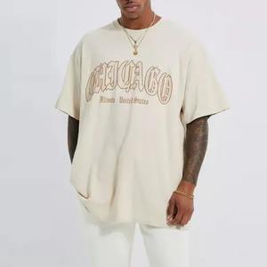 Vêtements de fitness grande taille T-shirt pour hommes T-shirt Slim Fit uni personnalisé en gros Gym casual coton pour hommes vierge High Street - Product Image 5