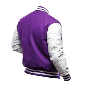 Fabricante al por mayor de alta calidad Letterman hombres personalizado Vintage Streetwear Invierno en Blanco Varsity béisbol Collage chaqueta - Product Image 4