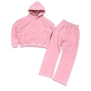 เสื้อสวมหัวมีฮู้ดสำหรับวิ่งกางเกงวอร์มทรงหลวมระบายอากาศได้ดีสำหรับฤดูหนาวขนาดพลัสไซส์ - Product Image 1