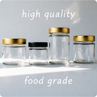 Bocaux en verre personnalisés pour miel, biscuits, concombre, et autres aliments – Contenants de cuisine 75ml, 150ml, 180ml, 250ml