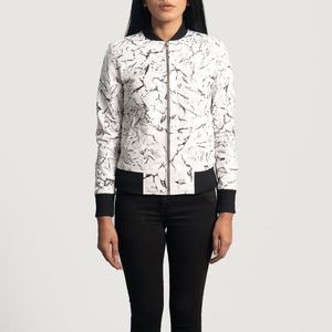 Top Trending Custom OEM Service Último diseño Chaqueta de cuero para mujer Precio barato Chaqueta de cuero genuino para mujer - Product Image 1
