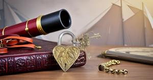 PARIJAT HANDICRAFT Brass Heart Shape <b>Padlock</b>-2 Keys-Waterproof-High Quality - Product Image 5