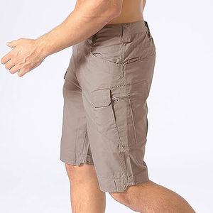 Pantalones cortos tácticos de entrenamiento Cargo para hombre, pantalones cortos multibolsillos de secado rápido impermeables para exteriores, pantalones cortos Cargo para hombre con OEM - Product Image 4
