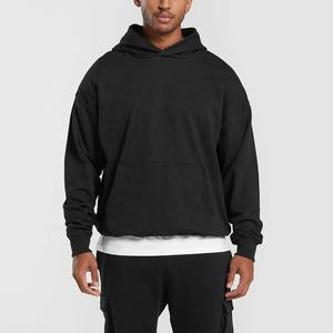 เสื้อฮู้ดสวมหัวผ้าฝ้ายโอเวอร์ไซส์สำหรับผู้ชายชุดเทรนนิ่งใช้ได้ทั้งชายและหญิง - Product Image 4