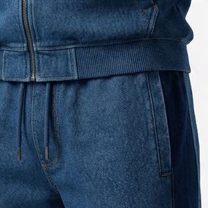 Conjunto Deportivo Premium de Dos Piezas para Invierno, Sudadera Lisa con Capucha, Algodón Personalizable, Cálido, para Gimnasio, Fitness, Running - Product Image 5