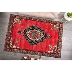 Medallion Persian Style <b>Rug</b>: Brown Turkish Indoor <b>Rug</b>,<b>Chenille</b> <b>Rug</b> - Product Image 2