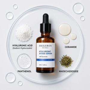Soin apaisant Madecassoside ERIGERON Sérum hydratant à l'acide hyaluronique 50 ml pour un soin hydratant quotidien - Product Image 2