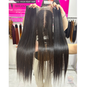 วิกผมตรงแบบคู่สำหรับต่อผมตรงจากกระดูกเส้นผมคนแท้จากเวียดนาม - Product Image 6