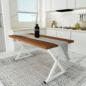 CPT7287-180 tavolo da pranzo Bahar tinta unita Teak 180x80
