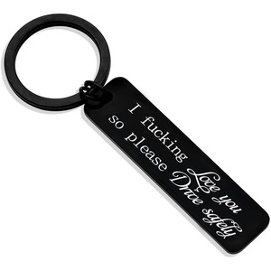 Portachiavi 'Guida con Cura' per Fidanzato, 'Ti Ho Bisogno Qui con <span class=keywords><strong>Me</strong></span>', 'Ti Amo', Regalo Originale per Uomo - Product Image 5