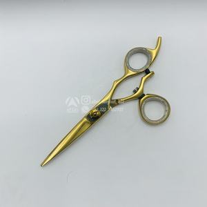 5.75 pouces Double émerillons en acier inoxydable pouce ciseaux de coiffeur Salon utiliser une lame droite pour la beauté et les soins personnels - Product Image 5