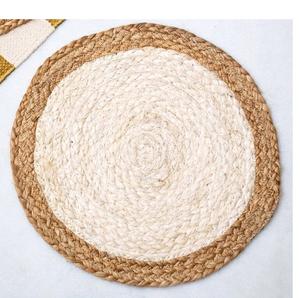 Mantel Individual de yute hecho a mano indio, alfombrilla para cargador, granja, fiesta, mesa de comedor, decoración para el hogar, alta tasa de reventa - Product Image 4