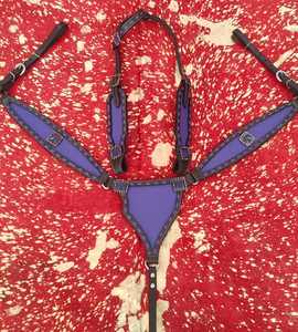 Juego de tachuelas de caballo de cuero de lujo con logotipo personalizado, diseño de temporada occidental de borrador completo Premium, incluye caballete de pecho y cuello - Product Image 6