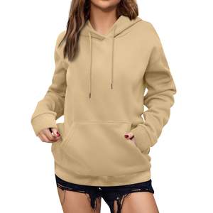 Venta al por mayor de sudaderas con capucha lisas de gran tamaño para mujer OEM logotipo personalizado 470GSM algodón pulóver polar peso pesado Sudadera con capucha fábrica - Product Image 1