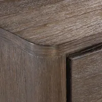 Mesita de noche Bernhardt Outline con acabado de madera moderna