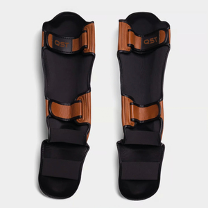 Protection de tibia de kickboxing de haute qualité avec logo personnalisé, fermeture à boucle et crochet, protection ultime pour les jambes - Product Image 3