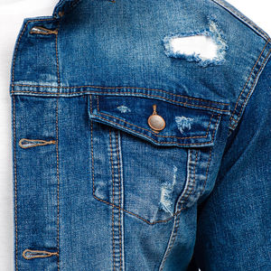Veste en jean personnalisée pour hommes dernière conception, jeans de haute qualité, prix de gros, vestes pour hommes, vestes pour hommes, veste pour homme - Product Image 6
