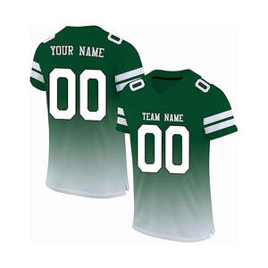 Camiseta de fútbol personalizada cosida/nombre impreso número de equipo para hombres adultos verano corto transpirable secado rápido OEM - Product Image 5