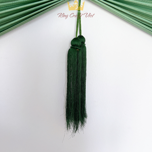 พัดไม้ไผ่ธรรมชาติขนาดใหญ่ ทำด้วยมือ พัดแขวนผนัง พัดไม้ไผ่พับได้สำหรับตกแต่งผนังบ้าน โรงแรม รีสอร์ท ฮัน เอ็กซิม - Product Image 4