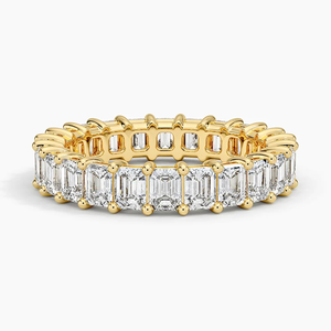 Anillo de Oro de 10k de Lujo con Piedras Rectangulares Brillantes Cultivadas en Laboratorio, Diseño Único para Mujer, Ideal para Bodas, Aniversarios, Uso Diario y Fiestas - Product Image 4