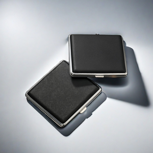 Classic Black Metal <b>Box</b> Accessories Container Pocket Paper <b>Rolling</b> Case - Product Image 1