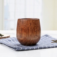 Mug à café et à thé en bois d'acacia naturel, fabrication artisanale nordique, 400 ml, design classique écologique, MPL Vietnam, vente en gros