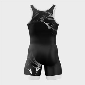 Conjuntos de Singletes de Lucha Libre y Mallas Unisex de Spandex/Poliéster Elástico de 220g con Logotipo Personalizado Impreso por Transferencia Térmica Delantera/Trasera al por Mayor - Product Image 2