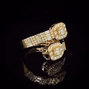 Nuevo diseño de marca Plata Hip-hop Joyería Anillo de dedo Real 14K Oro Hip Hop Iced Out Anillos Hombres Diamante VVS Moissanite Anillo - Product Image 3