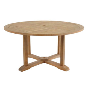 Table basse de Table ronde en teck, Table de terrasse de salon minimaliste, nouvelle Production Jepara - Product Image 1