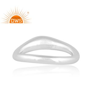 Anillo de banda de declaración de plata esterlina fina de Venta caliente joyería personalizada para mujer regalo para ella - Product Image 2