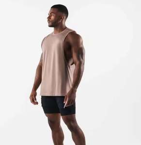 เสื้อกล้ามสำหรับผู้ชายทรงเข้ารูปเสื้อผ้าคอตตอนพลัสไซส์ผ้าคอตตอนสำหรับใส่วิ่งออกกำลังกาย - Product Image 1