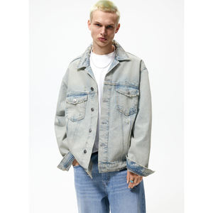 Chaqueta vaquera de algodón para hombre, ropa de calle informal de Color sólido, para Primavera, nueva - Product Image 1